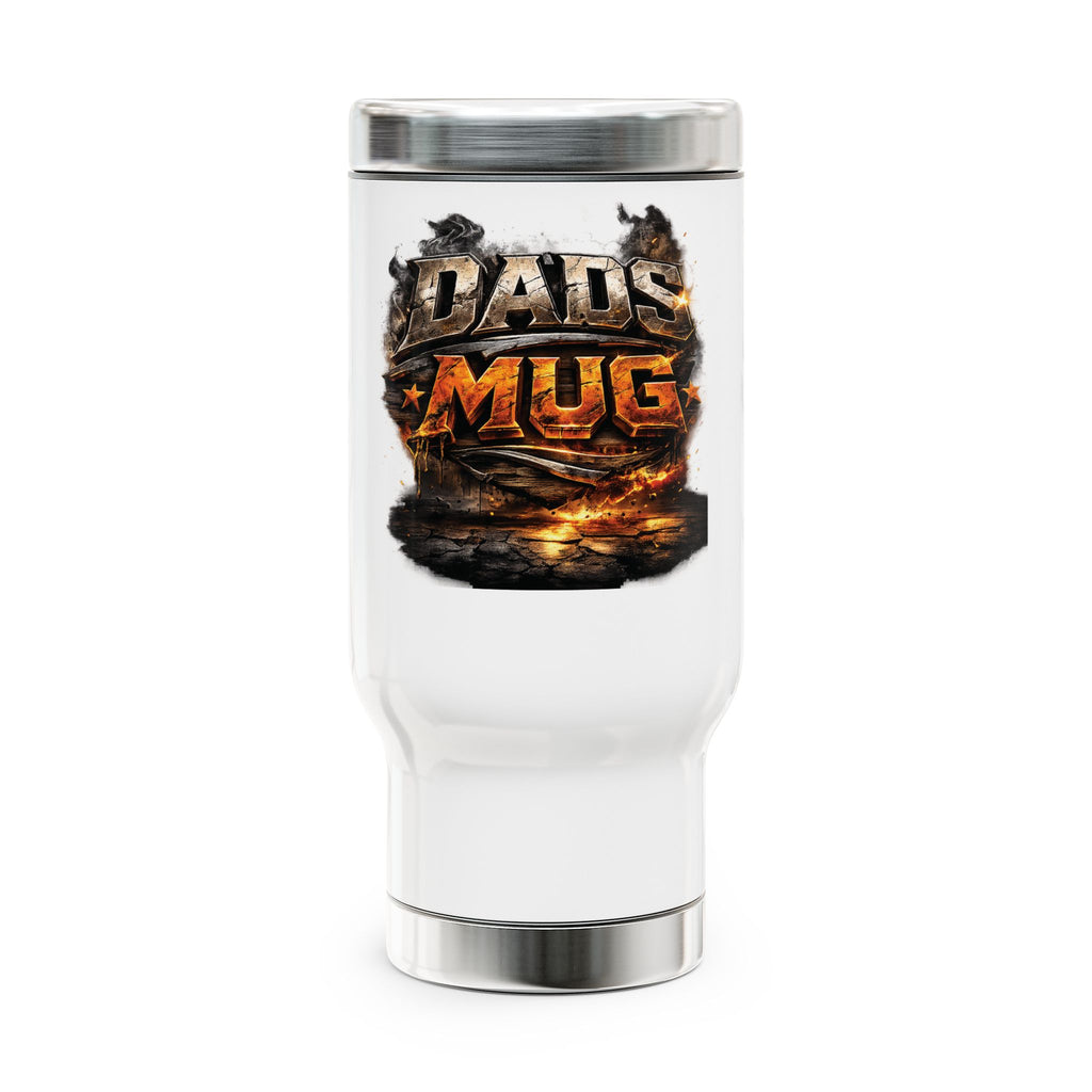 Dad's Mug 14oz Stainless Steel Travel Mug with Handle — Insulated Father's Day Gift