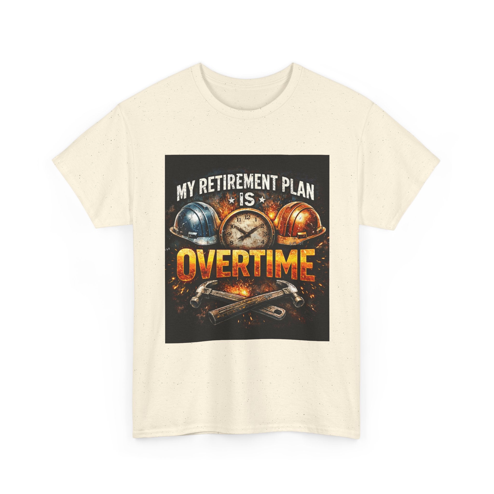 Overtime Retirement Plan Tee - Construction Worker Funny T-Shirt