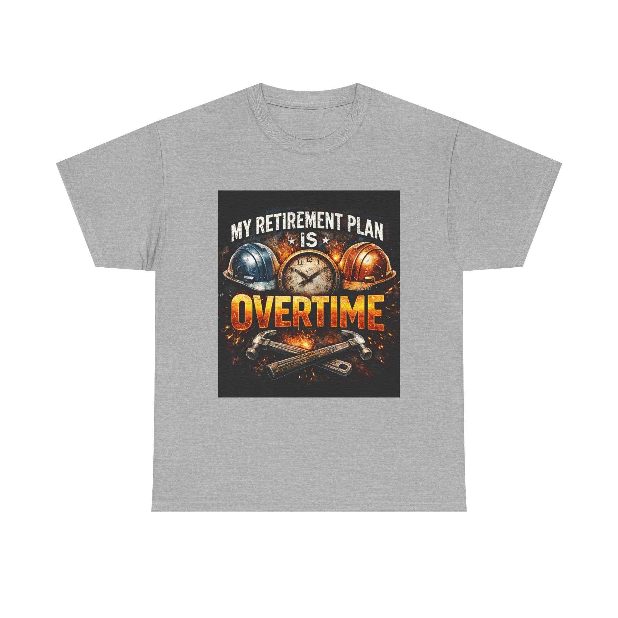 Overtime Retirement Plan Tee - Construction Worker Funny T-Shirt