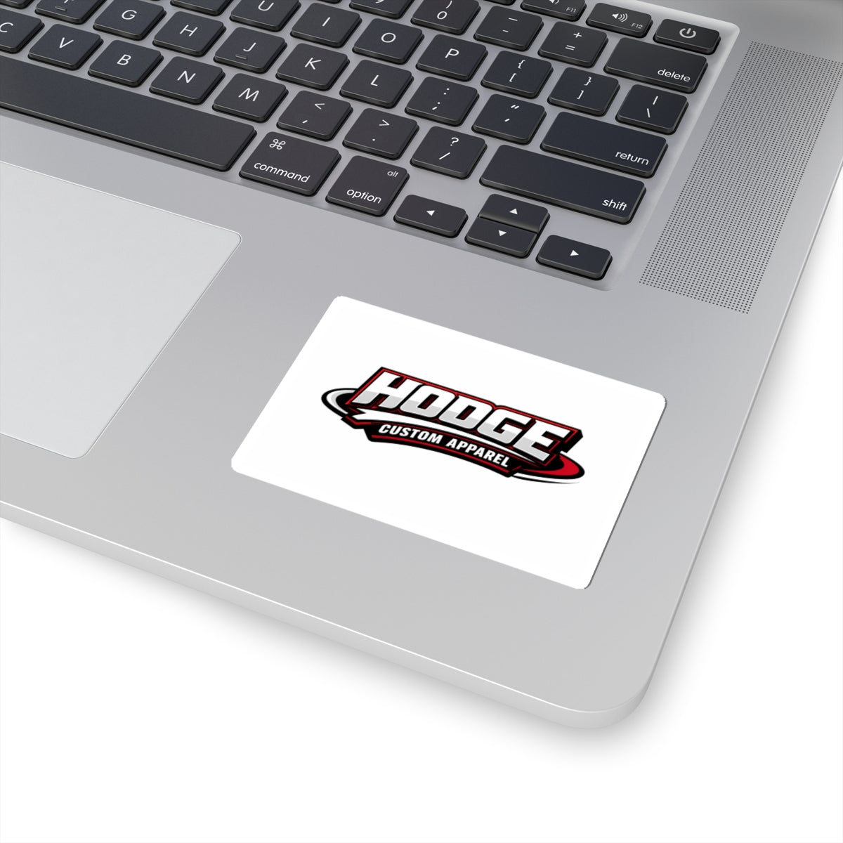 Hodge Custom Apparel Logo Kiss-Cut Sticker — Durable Laptop/Helmet Decal